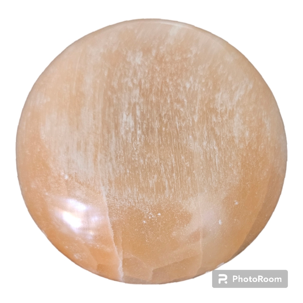 Peach Selenite Smudge Bowl Kit - Picture 2 of 5